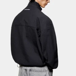 Loungewear|Sweatshirts|MKI MIYUKI ZOKU Seersucker Half-Zip Jacket - S