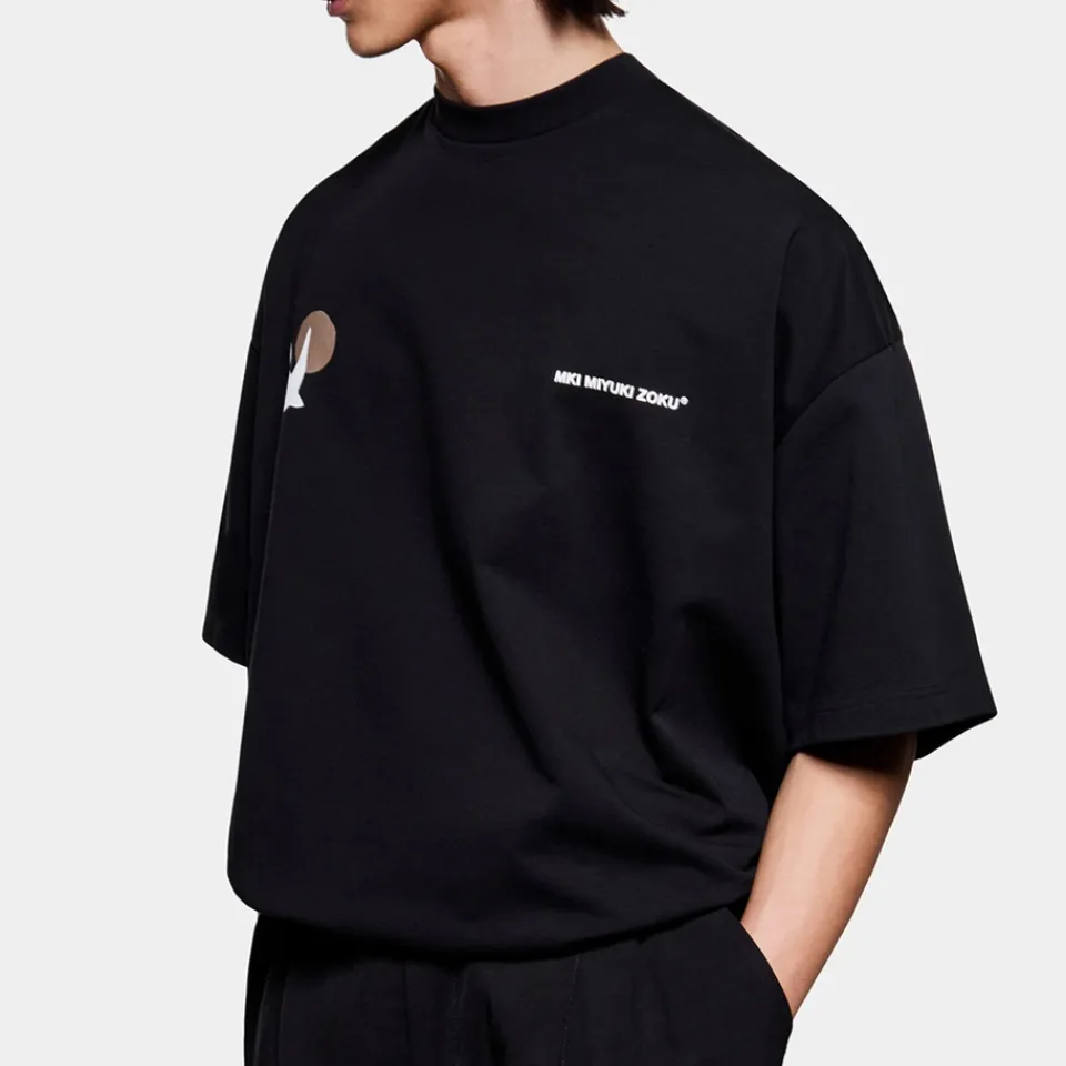 T-Shirts|T-Shirts|MKI MIYUKI ZOKU Swallow Cotton-Jersey T-Shirt - S