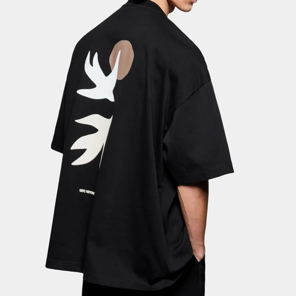 T-Shirts|T-Shirts|MKI MIYUKI ZOKU Swallow Cotton-Jersey T-Shirt - S