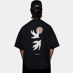 T-Shirts|T-Shirts|MKI MIYUKI ZOKU Swallow Cotton-Jersey T-Shirt - S
