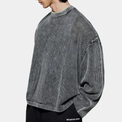 Loungewear|T-Shirts|MKI MIYUKI ZOKU Woven Cotton Long-Sleeve Top - S