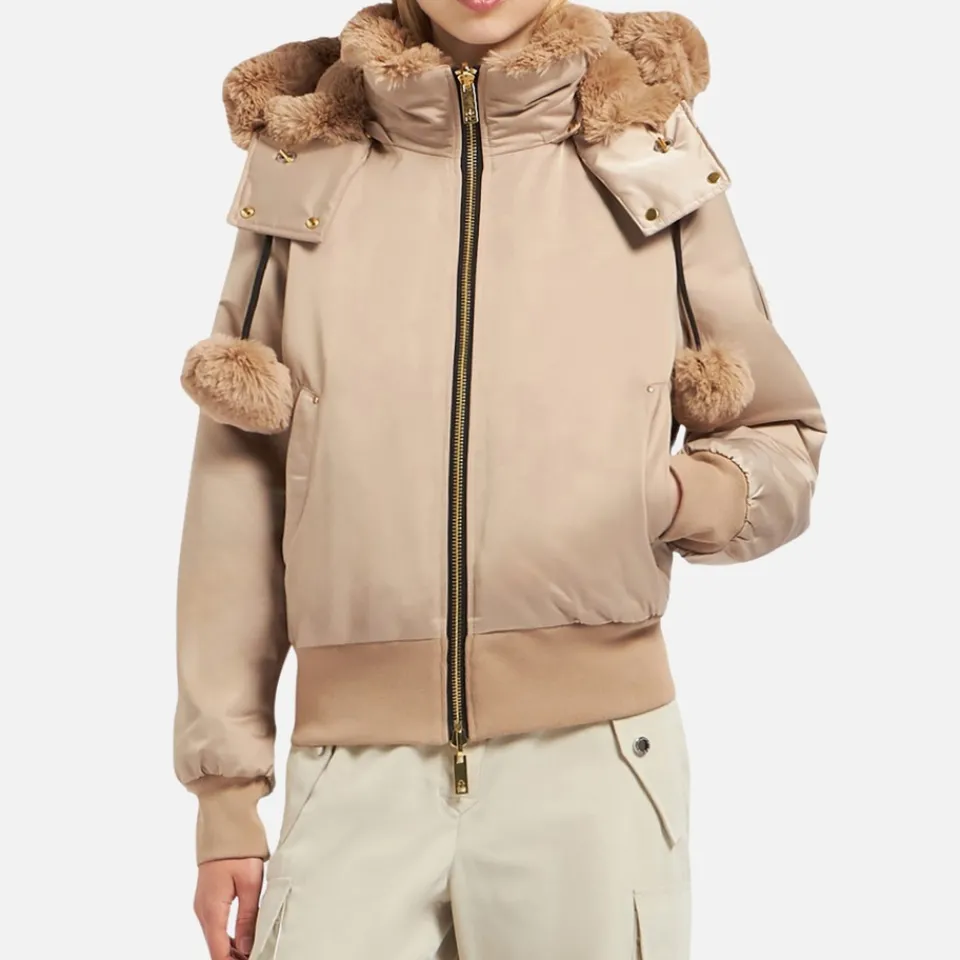 Coats|Jackets|Dr. Martens Moose Knuckles Debbie Shell Faux Fur Bomber Jacket - S