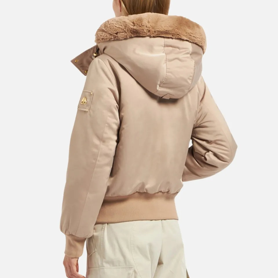 Coats|Jackets|Dr. Martens Moose Knuckles Debbie Shell Faux Fur Bomber Jacket - S