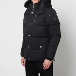 Jackets|Coats|Dr. Martens Moose Knuckles 3Q Shearling-Trimmed Nylon and Cotton-Blend Down Coat - XL