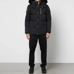 Jackets|Coats|Dr. Martens Moose Knuckles 3Q Shearling-Trimmed Nylon and Cotton-Blend Down Coat - XL