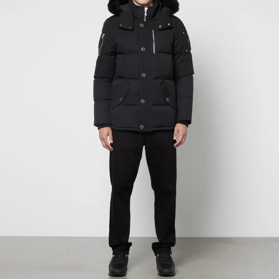 Jackets|Coats|Dr. Martens Moose Knuckles 3Q Shearling-Trimmed Nylon and Cotton-Blend Down Coat - XL