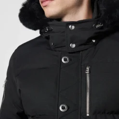 Jackets|Coats|Dr. Martens Moose Knuckles 3Q Shearling-Trimmed Nylon and Cotton-Blend Down Coat - XL