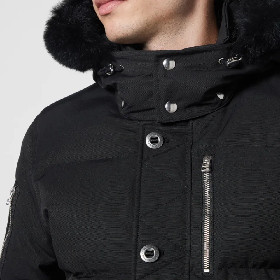 Jackets|Coats|Dr. Martens Moose Knuckles 3Q Shearling-Trimmed Nylon and Cotton-Blend Down Coat - XL