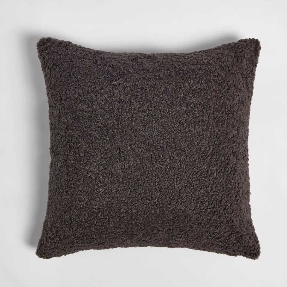 Bedroom|Home Textiles|ïn home Faux Sheep Skin Cushion - Charcoal - 50x50cm