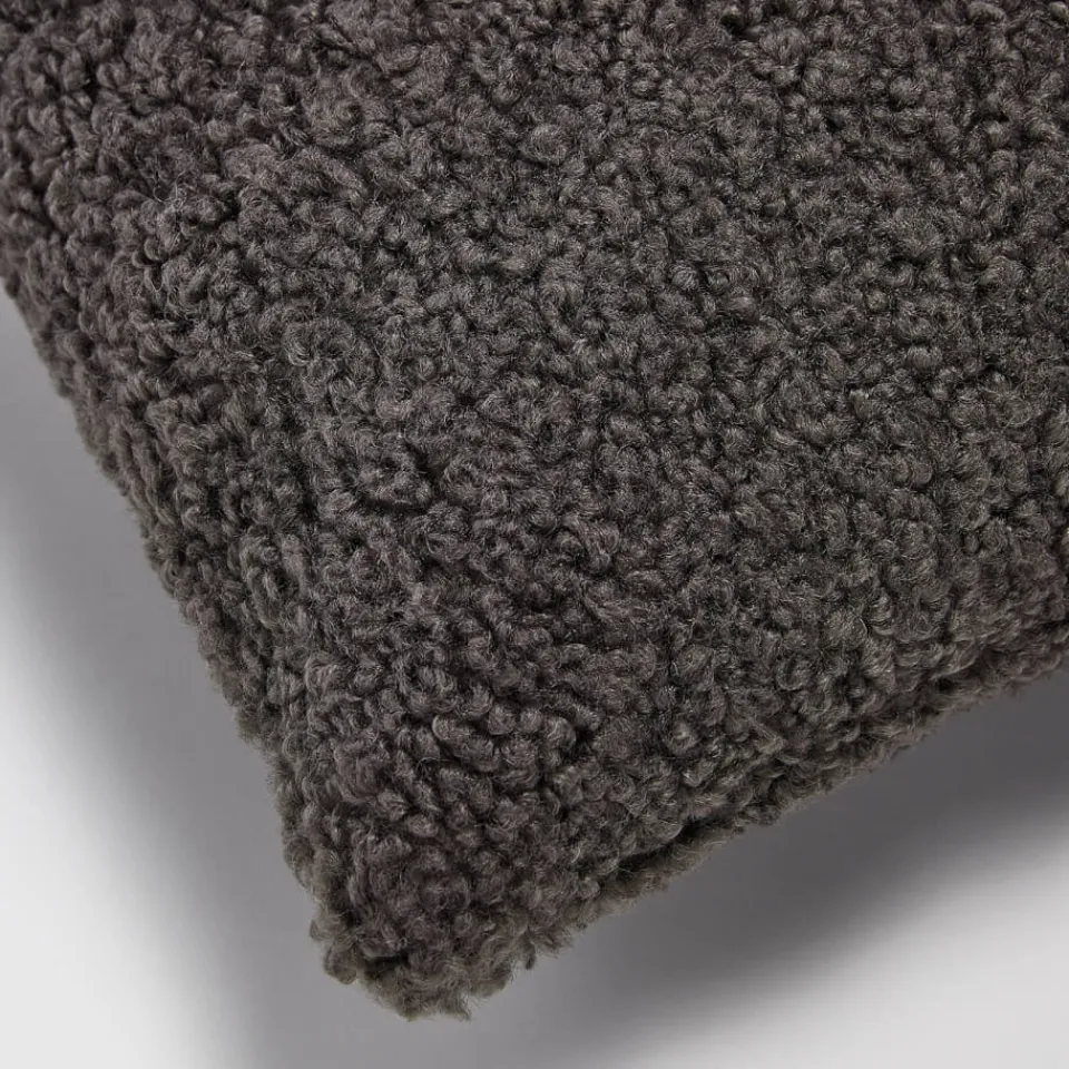 Bedroom|Home Textiles|ïn home Faux Sheep Skin Cushion - Charcoal - 50x50cm