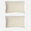 Bedroom|Home Textiles|ïn home Linen Cotton Cushion Cover - Natural - 75x50cm - Set of 2