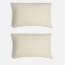 Bedroom|Home Textiles|ïn home Linen Cotton Cushion Cover - Natural - 75x50cm - Set of 2