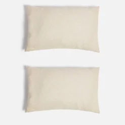 Bedroom|Home Textiles|ïn home Linen Cotton Cushion Cover - Natural - 75x50cm - Set of 2