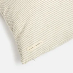 Bedroom|Home Textiles|ïn home Linen Cotton Stripe Cushion Cover - Natural - 75x50cm - Set of 2