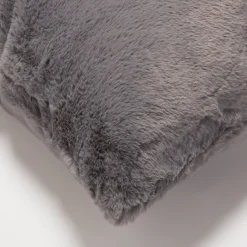 Bedroom|Home Textiles|ïn home Recycled Polyester Faux Fur Cushion - Grey