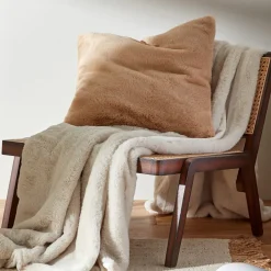 Bedroom|Home Textiles|ïn home Recycled Polyester Faux Fur Cushion - Grey