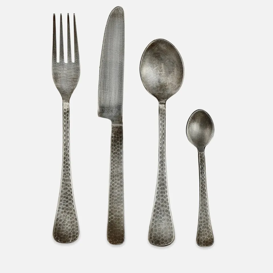 Dining|Dr. Martens Nkuku Huri Cutlery - Burnt Silver - Set of 16