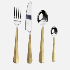 Dining|Dr. Martens Nkuku Osko Cutlery - Brushed Gold - Set of 16