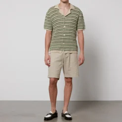 Shirts|Shirts|NN.07 Henry Crocheted Cotton Shirt - L