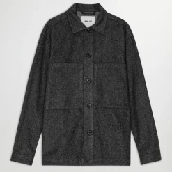 Shirts|Shirts|NN.07 Isak Wool-Blend Overshirt - M