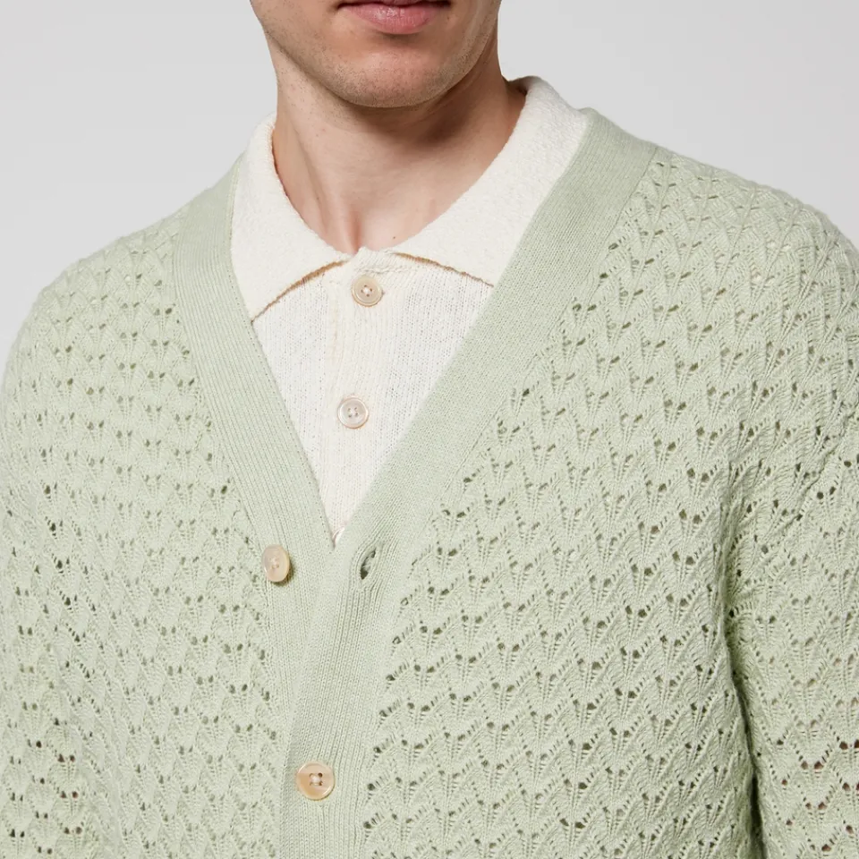 Cardigans|Knitwear|Dr. Martens NN.07 Manuel Crocheted Cotton Cardigan - XL