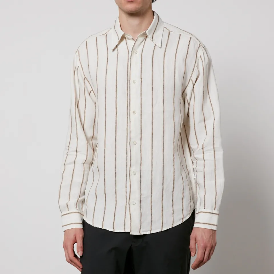 Shirts|Shirts|Dr. Martens NN.07 Quinsy Striped Cotton-Canvas Shirt - L