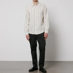 Shirts|Shirts|Dr. Martens NN.07 Quinsy Striped Cotton-Canvas Shirt - L