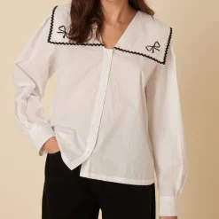 T-Shirts And Tops|Shirts And Blouses|Dr. Martens Nobody's Child Bingley Cotton-Poplin Blouse - UK 6