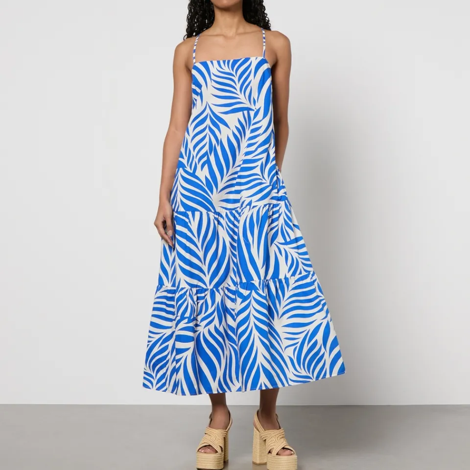 Dresses|Dresses|Dr. Martens Nobody's Child Etain India Blue Cotton-Poplin Dress - UK 6