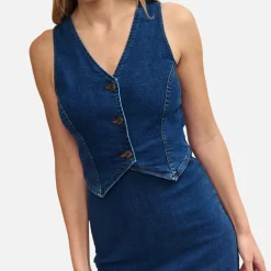 Dresses|Dresses|Vagabond Shoemakers Nobody's Child Lambeth Denim Waistcoat Dress - UK 10