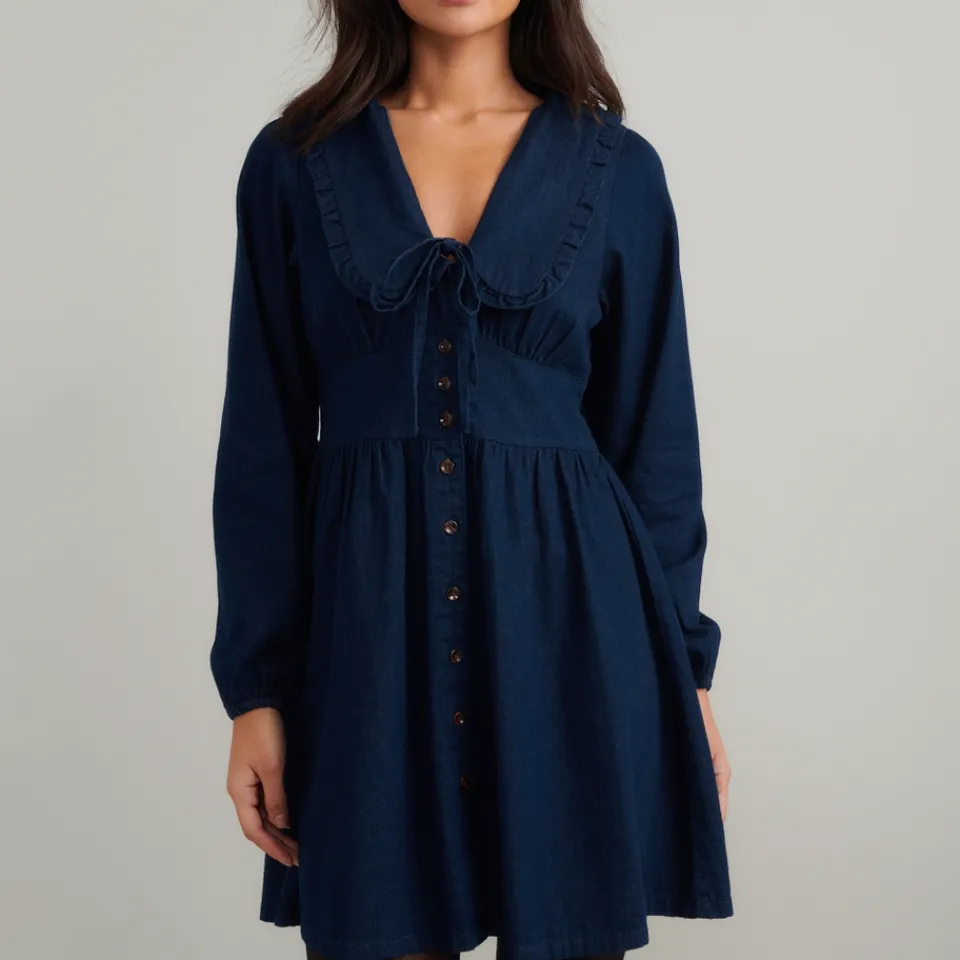 Dresses|Dresses|Nobody's Child Ottilie Denim Mini Dress - UK 12