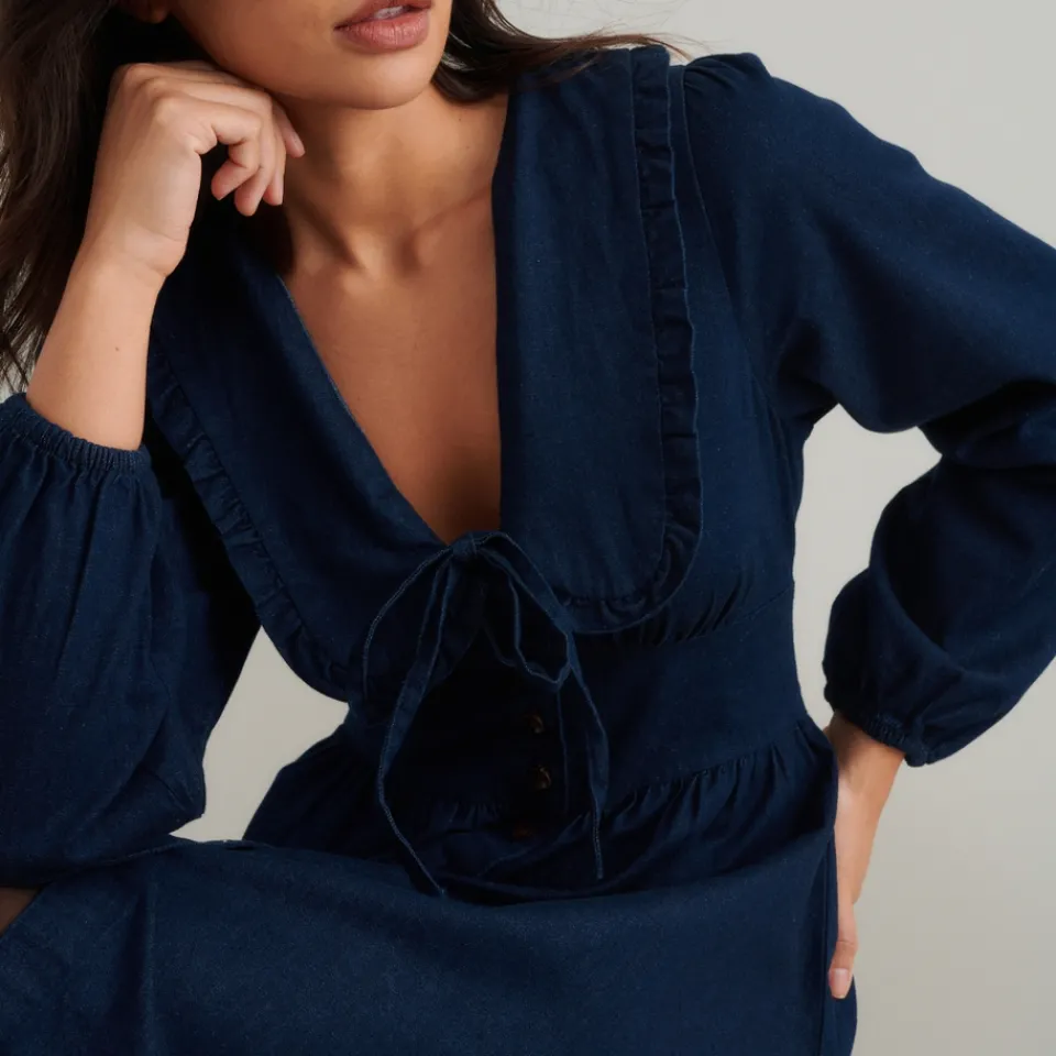 Dresses|Dresses|Nobody's Child Ottilie Denim Mini Dress - UK 12