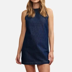Dresses|Dresses|ROTATE Birger Christensen Nobody's Child Palermo Racer Denim Pinnie Dress - UK 8