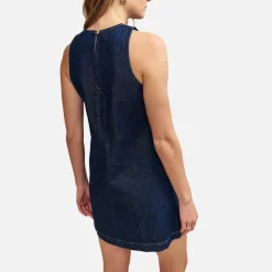 Dresses|Dresses|ROTATE Birger Christensen Nobody's Child Palermo Racer Denim Pinnie Dress - UK 8