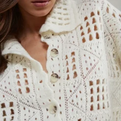 Knitwear|Stine Goya Nobody's Child Pointelle Knit Cardigan - M