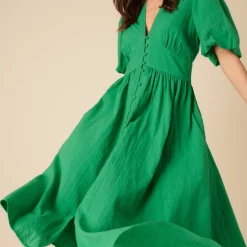 Dresses|Dresses|Hunza G Nobody's Child Starlight Plain Cotton-Seersucker Dress - UK 6