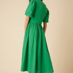 Dresses|Dresses|Hunza G Nobody's Child Starlight Plain Cotton-Seersucker Dress - UK 6