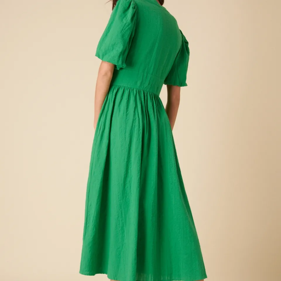 Dresses|Dresses|Hunza G Nobody's Child Starlight Plain Cotton-Seersucker Dress - UK 6