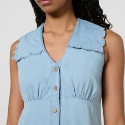 Dresses|Dresses|HAY Nobody's Child x Fearne Cotton Happy Place Wylde Cotton-Denim Dress - UK 8