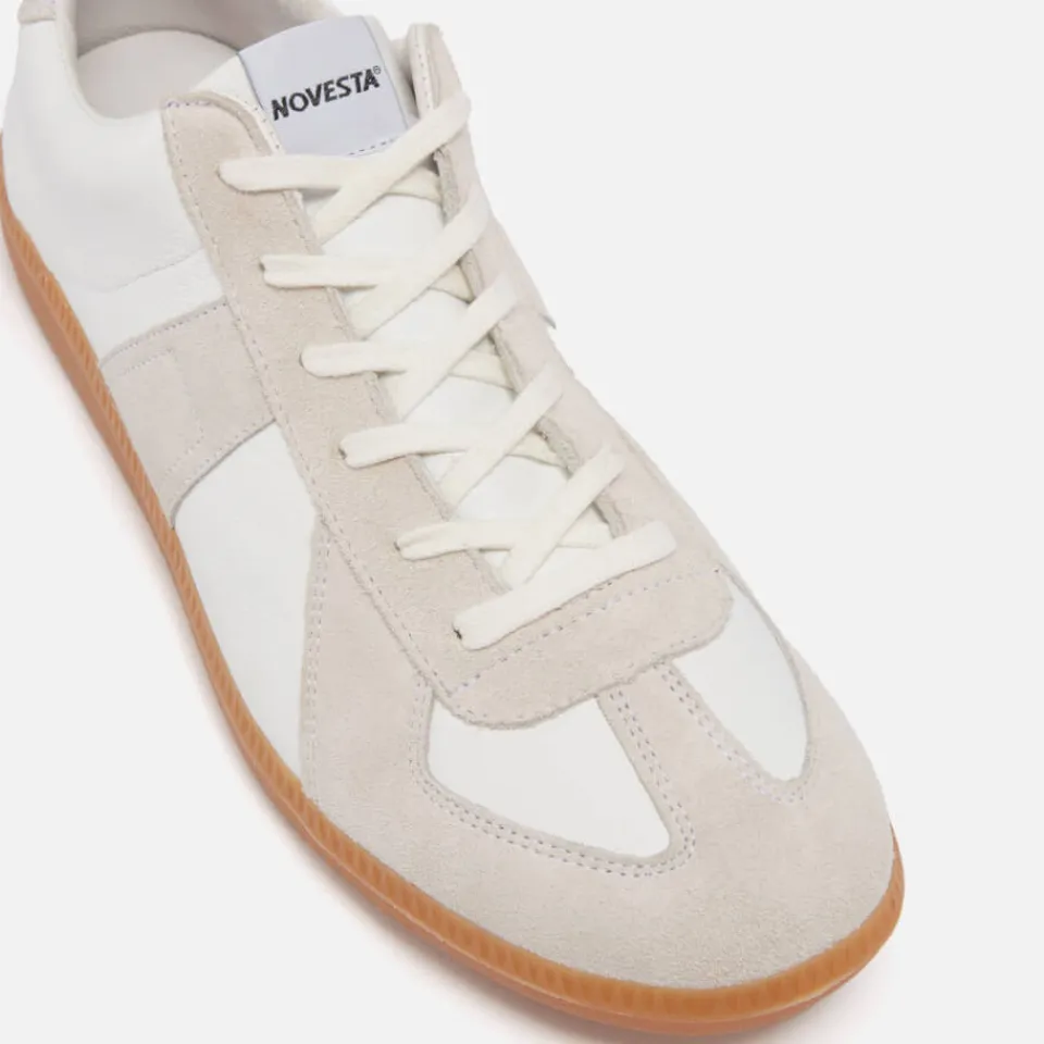 Trainers|Dr. Martens Novesta Men's German Army Leather and Suede Trainers - UK 7