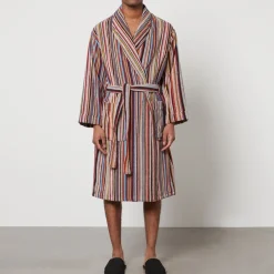 Loungewear|Dr. Martens Paul Smith Striped Cotton-Towelling Dressing Gown - S