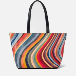 Bags|Dr. Martens Paul Smith Swirl Striped Leather Tote Bag