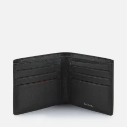 Wallets|Dr. Martens Paul Smith Zebra Billfold Pebble-Grain Leather Wallet