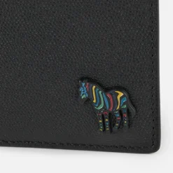 Wallets|Dr. Martens Paul Smith Zebra Billfold Pebble-Grain Leather Wallet