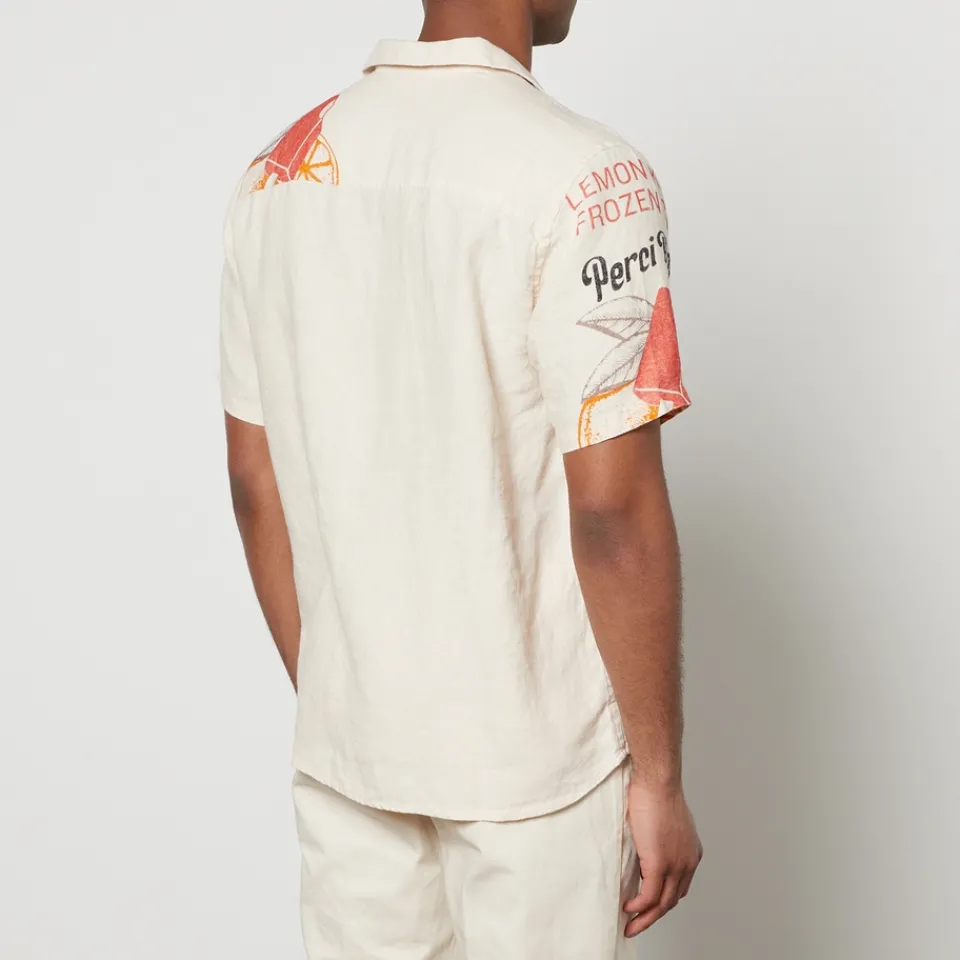 Shirts|Shirts|Dr. Martens Percival Lemon Kreme Linen Cuban Shirt - S