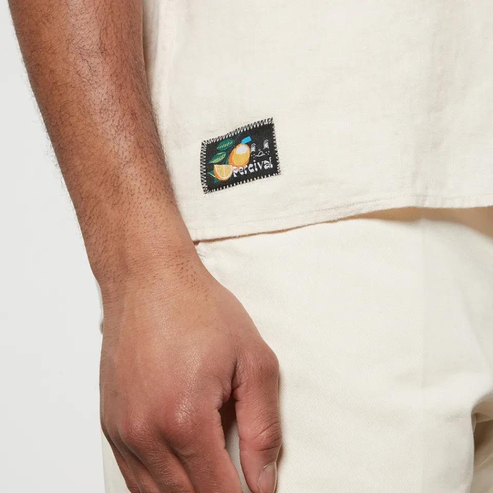 Shirts|Shirts|Dr. Martens Percival Lemon Kreme Linen Cuban Shirt - S