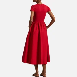 Dresses|Dresses|Polo Ralph Lauren A-Line Cotton-Jersey and Poplin Dress - S