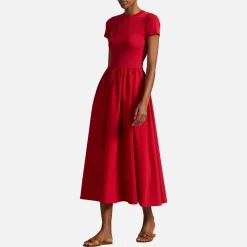 Dresses|Dresses|Polo Ralph Lauren A-Line Cotton-Jersey and Poplin Dress - S