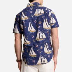 Shirts|Shirts|Polo Ralph Lauren Anchor Cotton-Poplin Custom Slim Fit Shirt - S