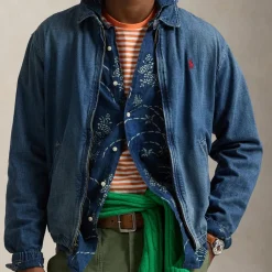 Coats|Jackets|Anine Bing Polo Ralph Lauren Bayport Denim Bomber Jacket - S